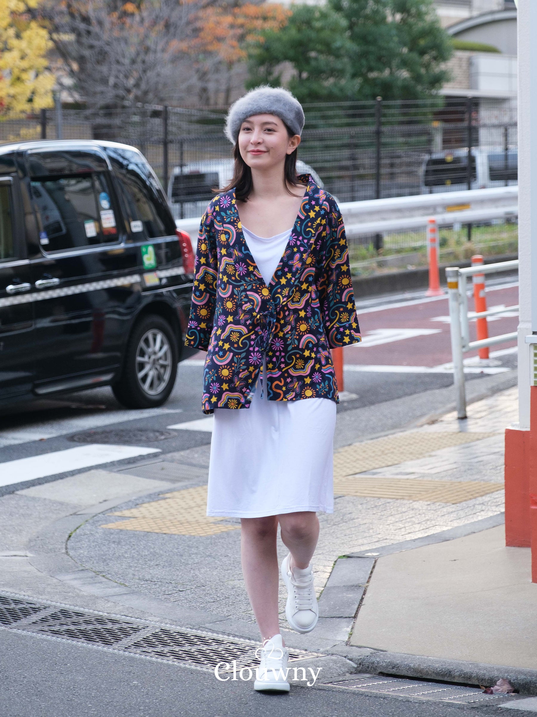 Hare Kimono Outer - Navy